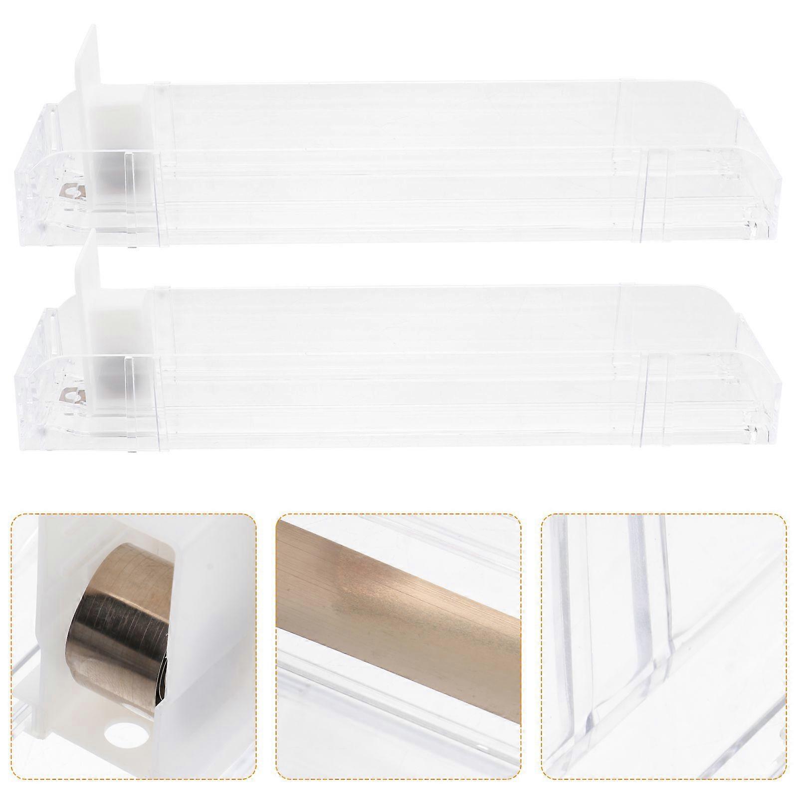 2Pcs Cigarette Showcase Automatic Cigarette Case Auto-Push Case Auto Cigarette Rack (Clear)