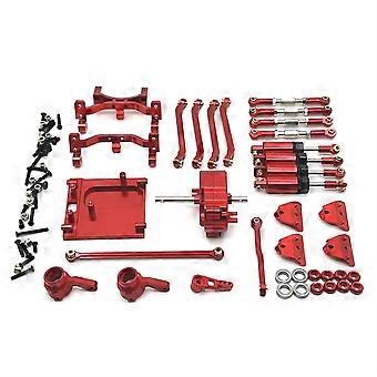 RC Car Upgrade Wave Box Pull Rod Ball Bearing Set para 1/12 MN99S RC Car Upgrade Parts Red