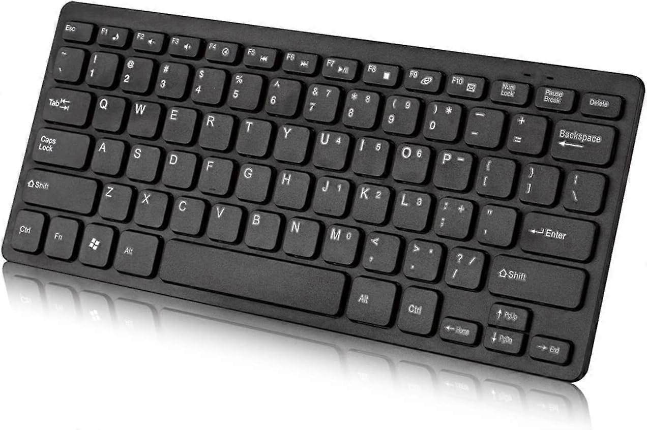 Wired Mini Keyboard Slim Ergonomic Compact Design for Laptop and Desktop Plug and Play