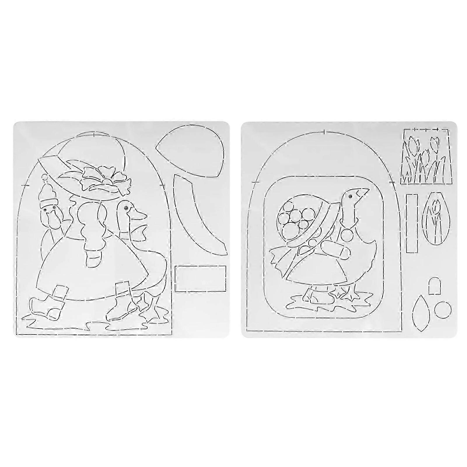 Patchworks Template Multifunctional Sewing Patchworks Template for Sewing Embroidery Enthusiasts