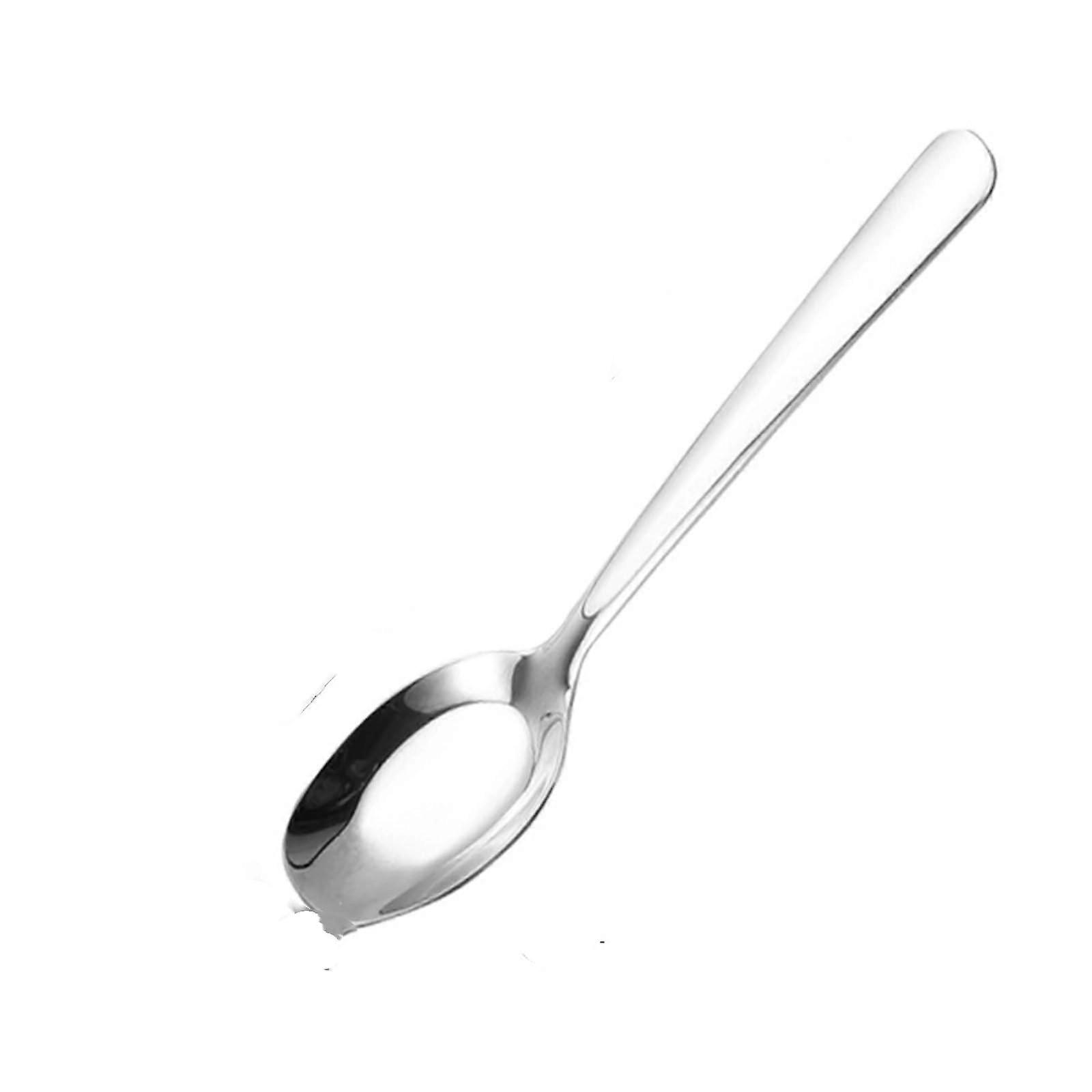Thickened Stainless Steel Spoon with Mirror Polished Surface and Smooth Safe Edges for Dining
