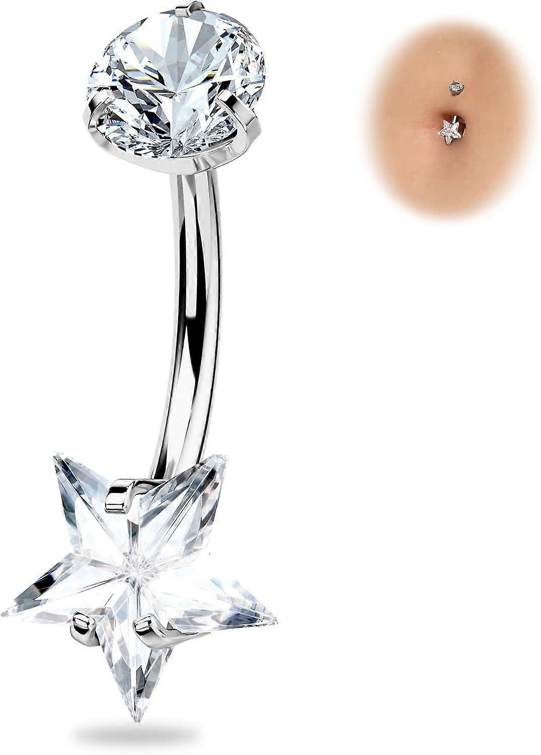 Real Solid G23 Titanium Belly Button Rings - 14G Internally Threaded 10mm Belly