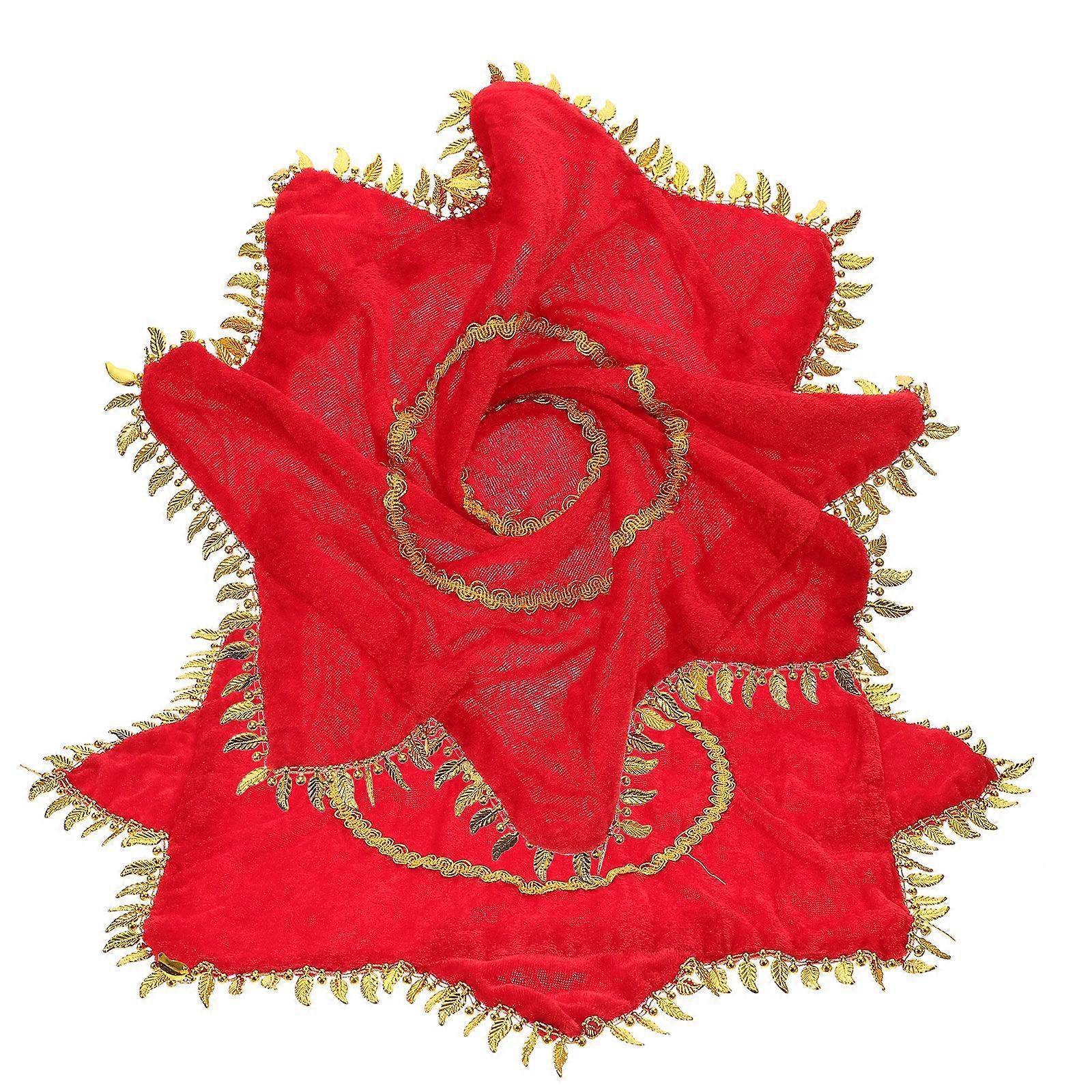 2Pcs Dance Handkerchief Octagonal Towel Stage Performance Prop Party Supplies