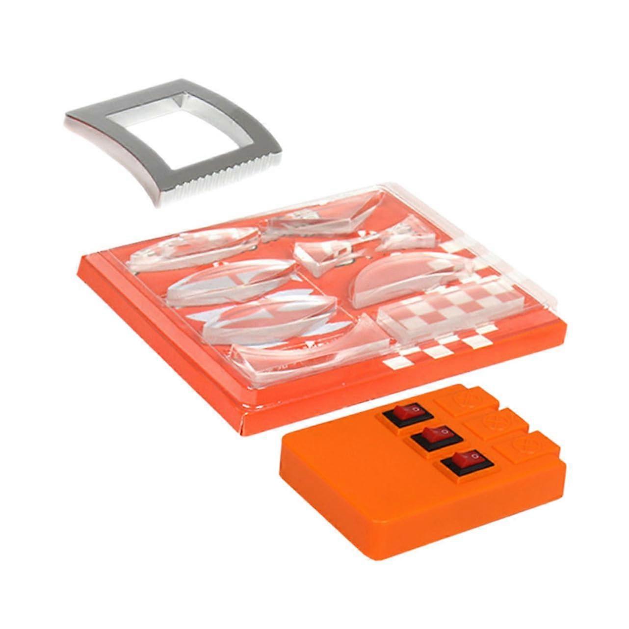 Physics Optics Experiment Kit with Prism Lenses Reflector and Light Source for Classroom Science