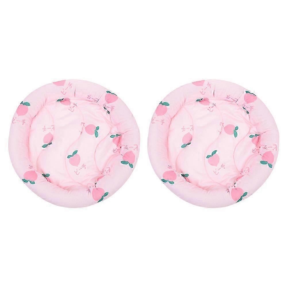 Hamster Cooling Cushion Cooling Mat for Small Pets 2Pcs Pink