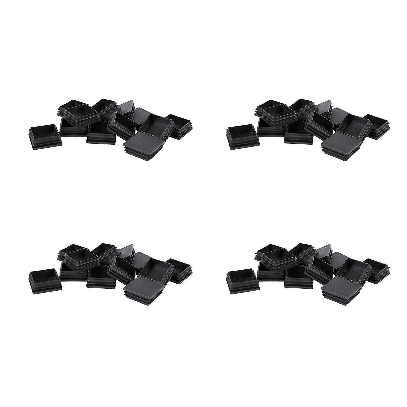 50mm x 50mm Plastic Square End Blind Plugs Cap Pipe Inserts 48Pcs