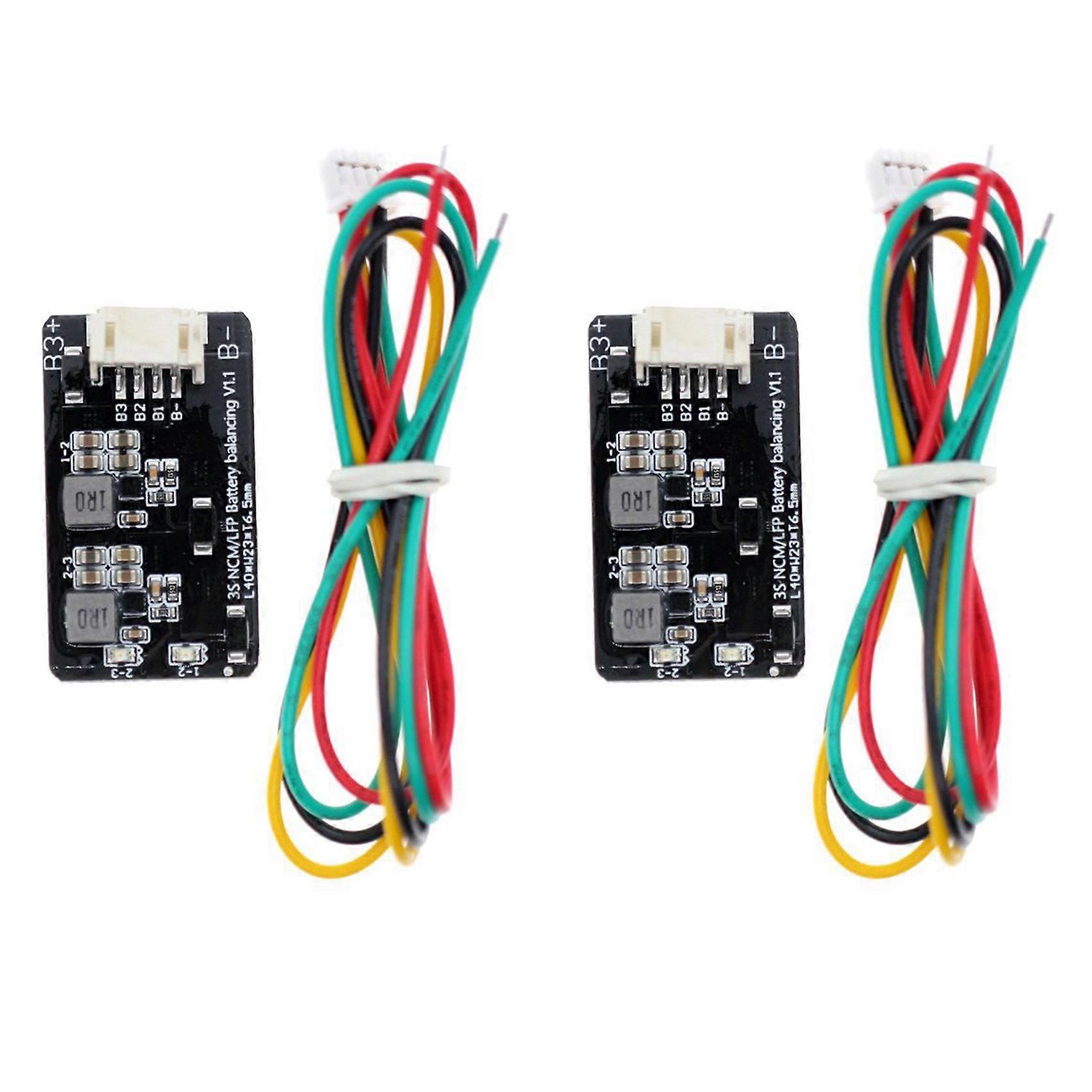 2PCS 1.2A 3S Active Equalizer Balancer Equalizer Module Li-Ion Lifepo4 Lithium Battery Active Balancer BMS
