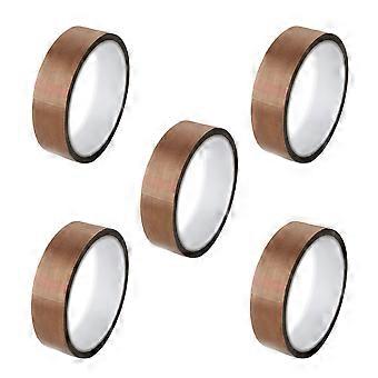 5X Fita PTFE/Fita PTFE para Máquina Seladora a Vácuo, Seladoras Manuais e de Impulso (1 Polegada x 33 Pés)
