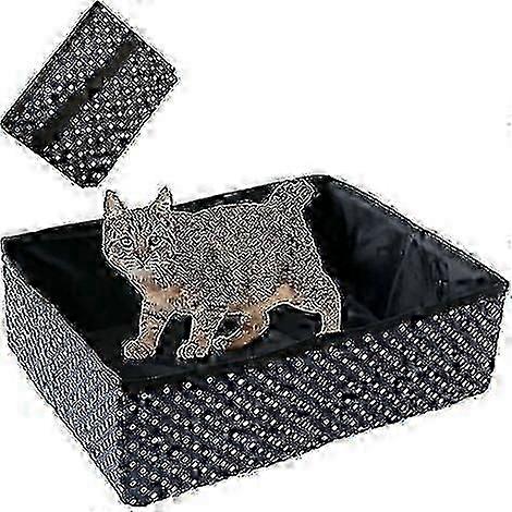 Soft portable cat litter box foldable and waterproof