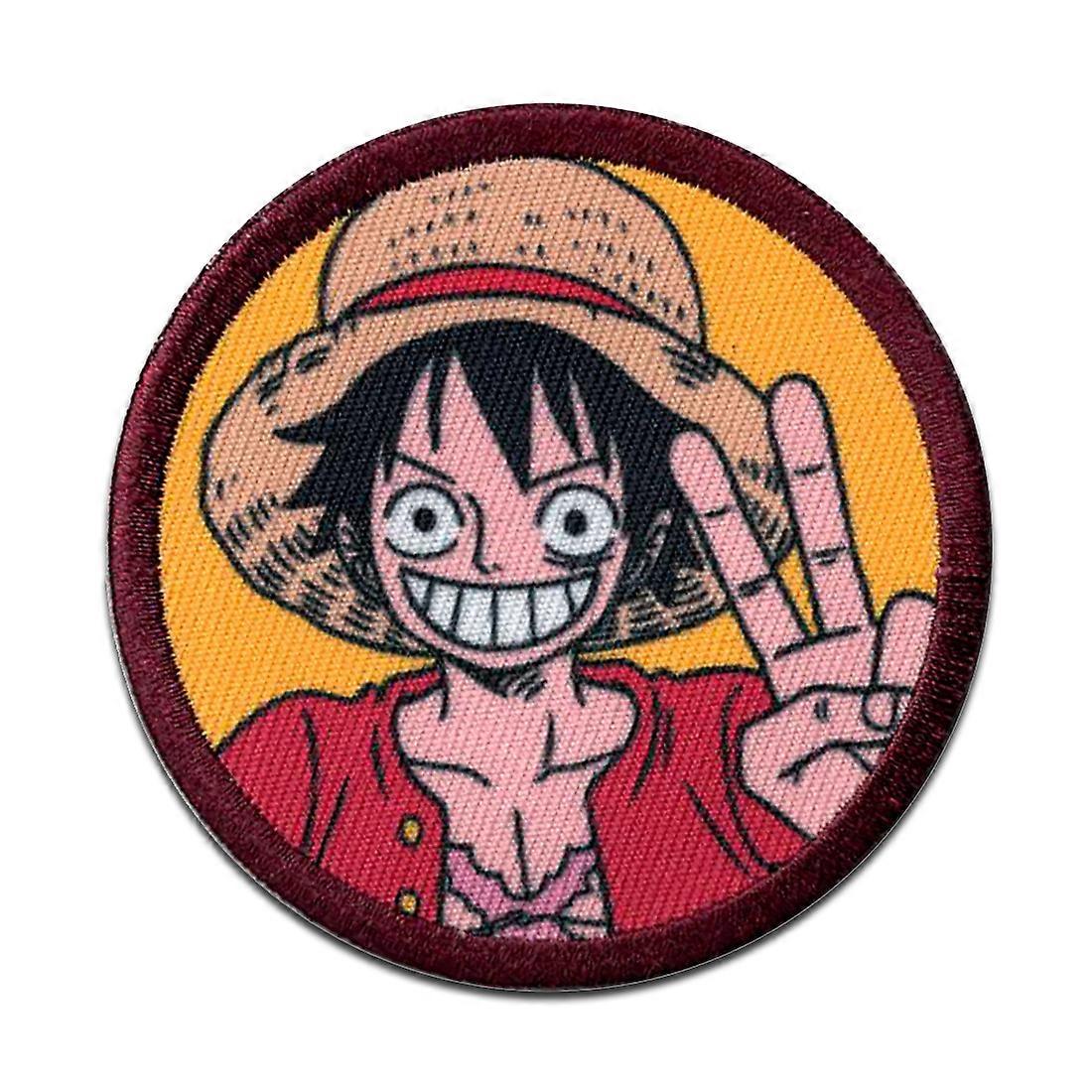 One Piece Monkey D. Luffy - Patch, Iron-on Transfer, Size: 6.5 x 6.5 cm