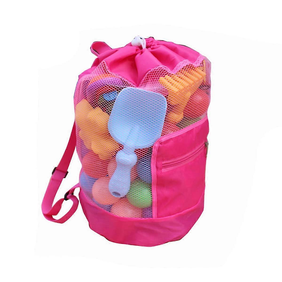 Pink Children Beach Bag Shell Storage Bag for Storage Use Foldable