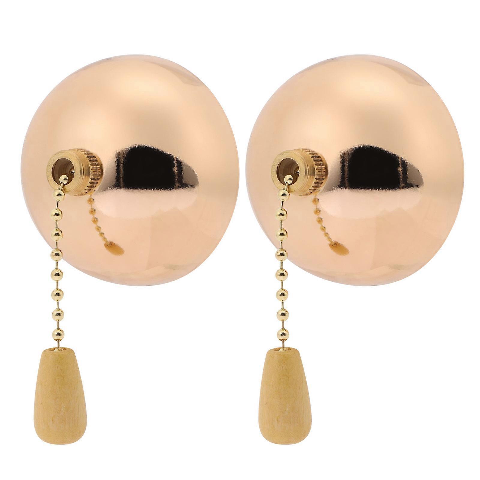 Ceiling Fan Lamp Pull Switch Pull Cord for 2Pcs Metal Rope Accessories
