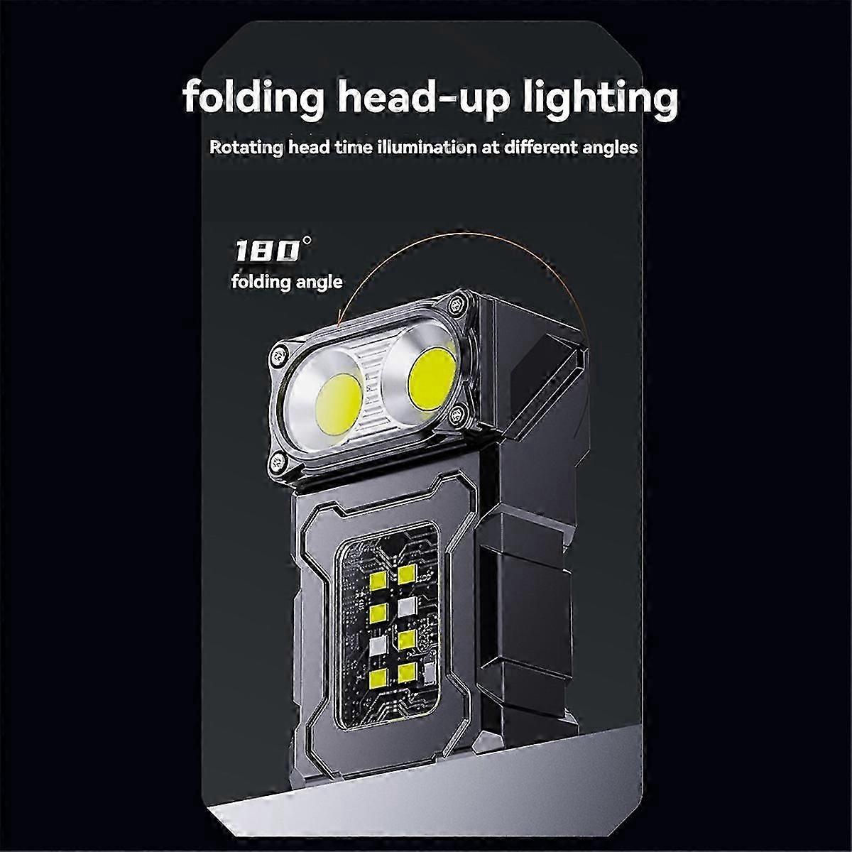 COB Rechargeable Work Light, Mini Outdoor Flashlight Camping Light