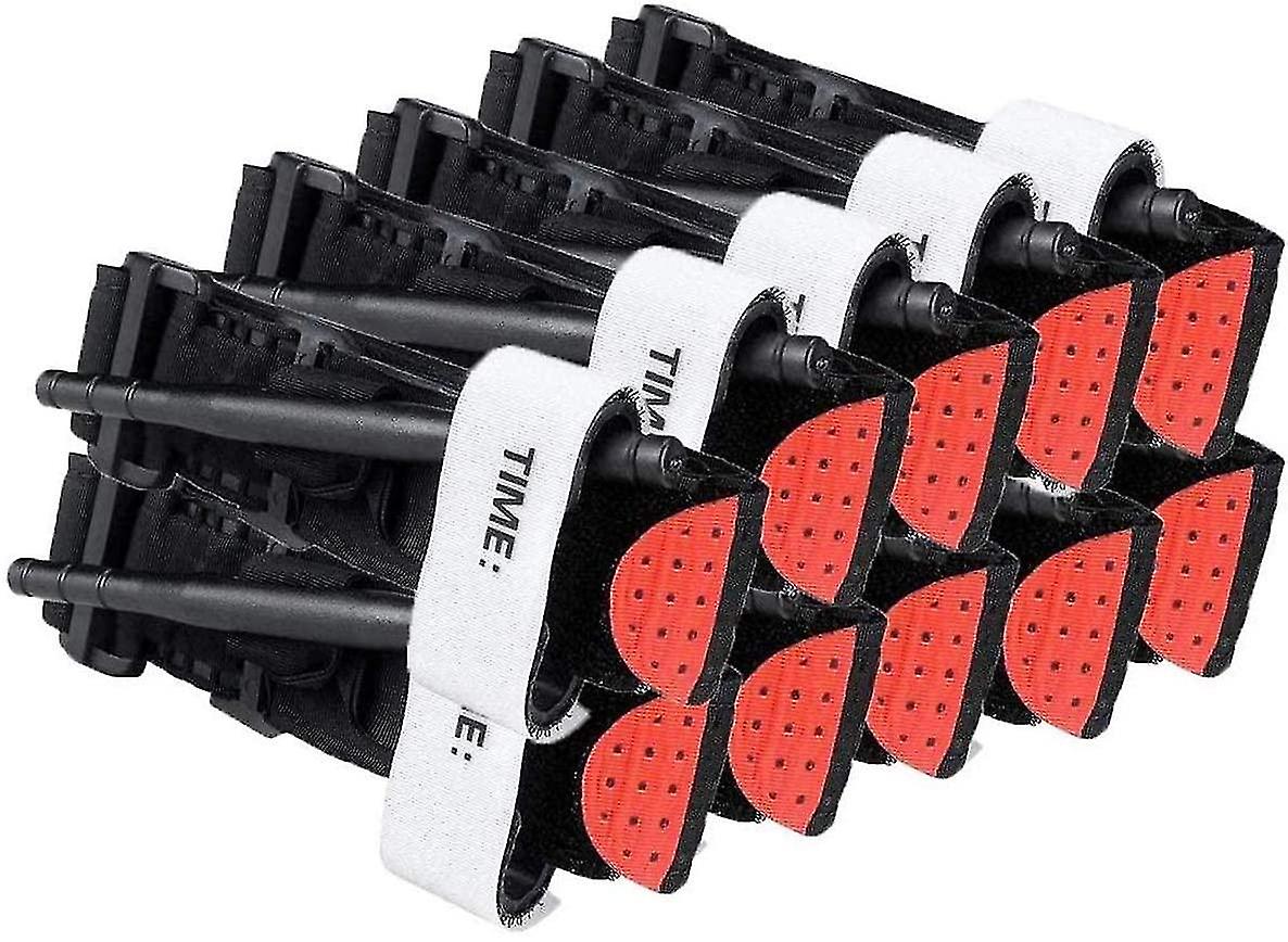 10 قطع عاصبة سريعة بيد واحدة تطبيق الطوارئ في الهواء الطلق الإسعافات الأولية كيت