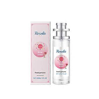 Perfume Rose Pagoda, fragrância duradoura, elegante e fresca para mulheres, exala charme único e temperamento suave. Perfume leve de 30ml.