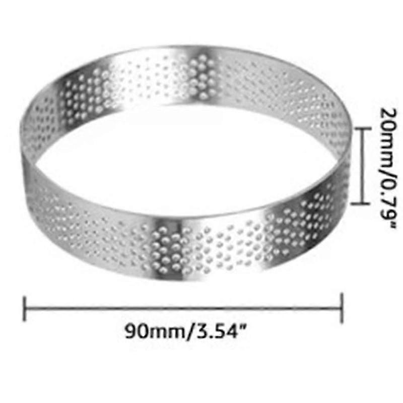 circular baking rings 9cm 10pcs with holes