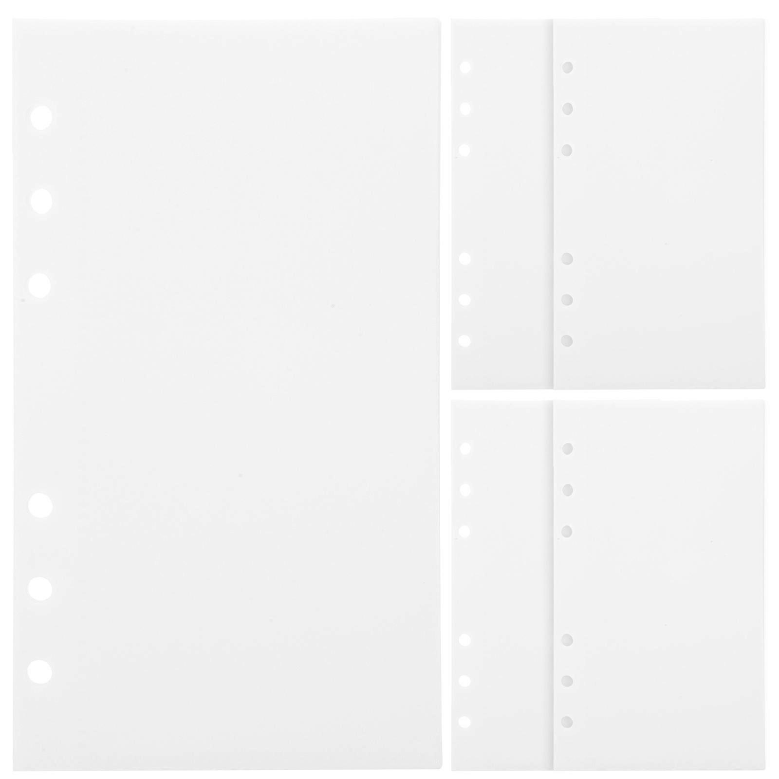 Budget Binder Inserts for Packing 10Pcs White PP Material