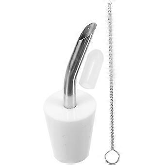 Extensor para bule de camping em aço inoxidável, tubo extensor para bule de viagem, 5,7 x 2 cm, 1 conjunto.