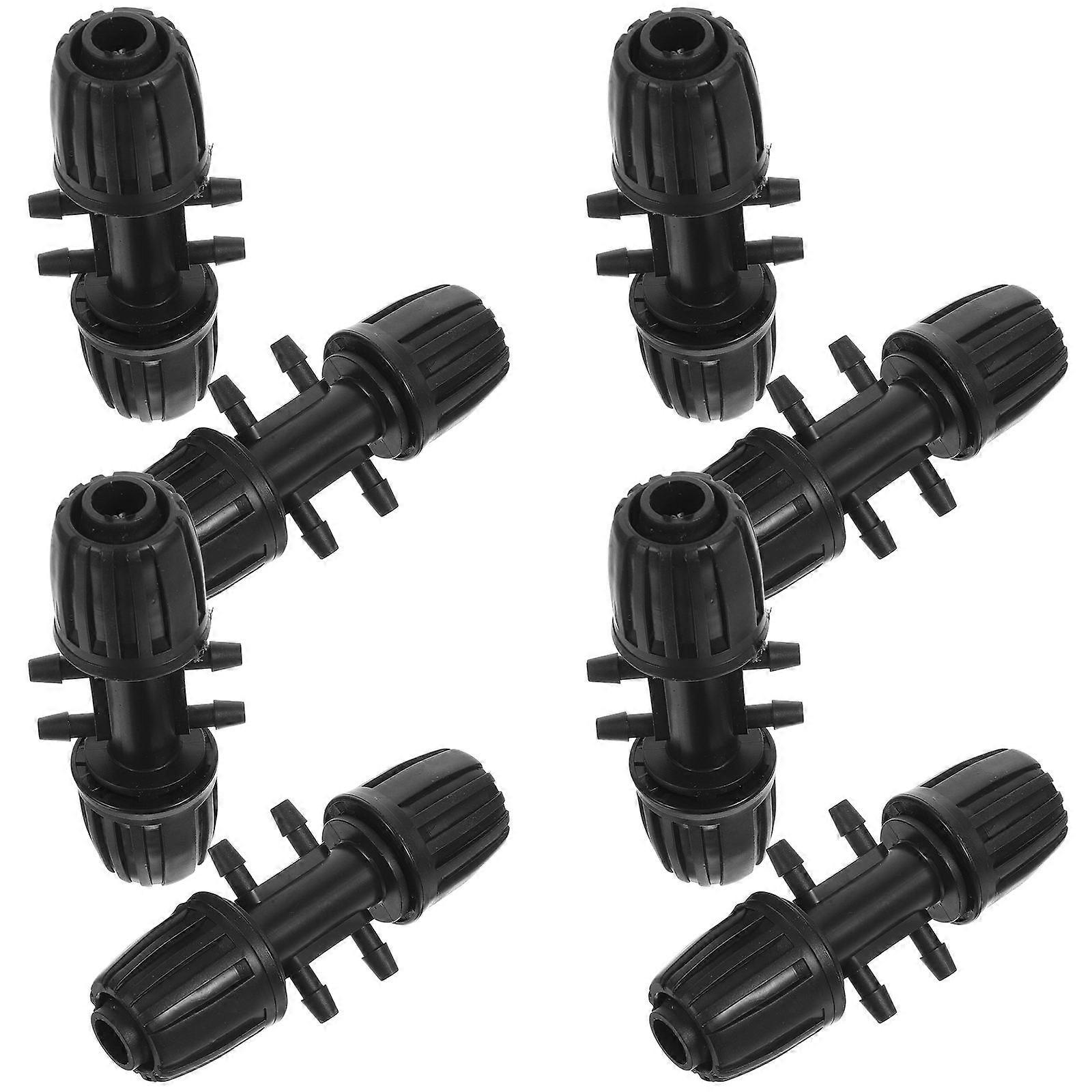 Barbed Plastic Quick Connector for Connecting Drip Irrigation Kits 8Pcs