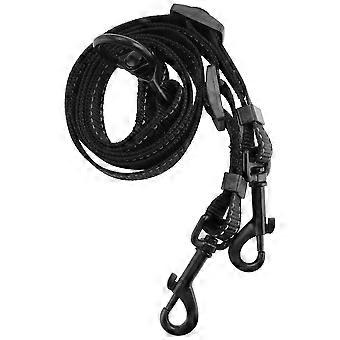 Double Dog Leash Coupler for Large Dogs Adjustable Nylon Splitter Tangle Free Walking