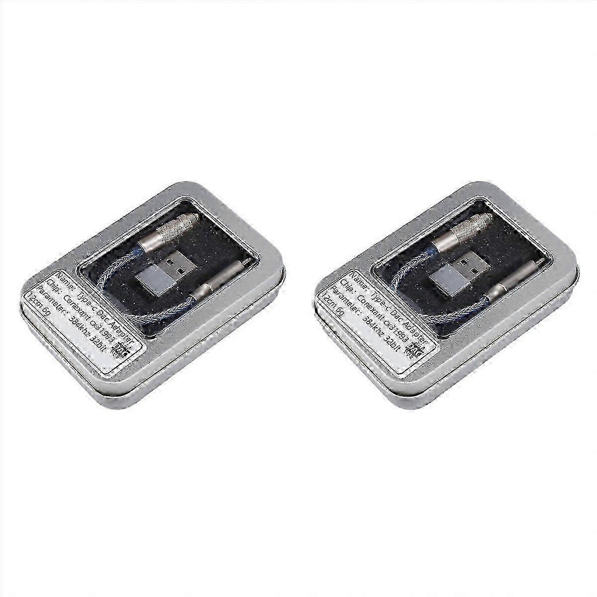 2X CX31993 USB Type C Headphone Amp with 3.5mm Output SNR Decoding Audio Decoding Cable for Android