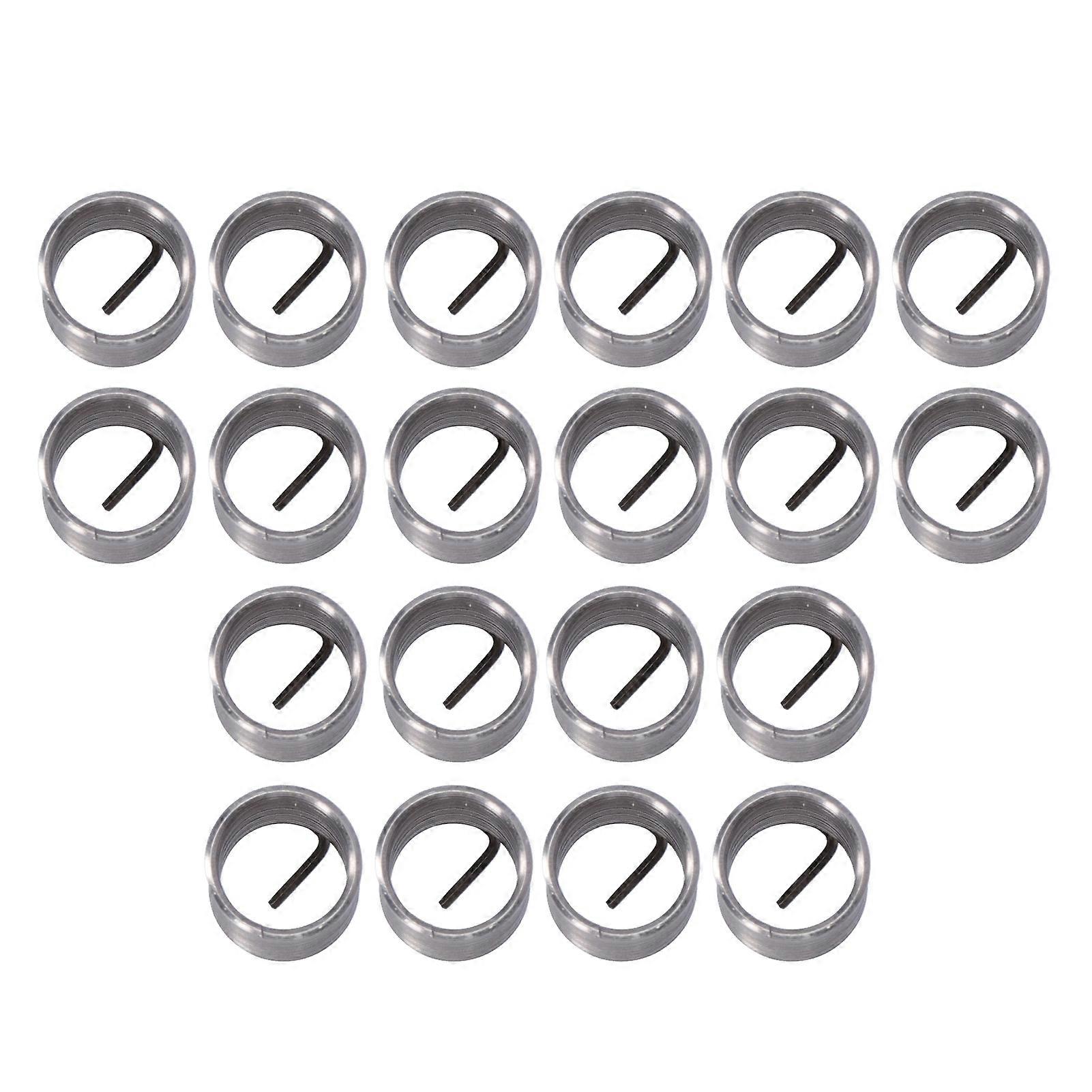 20Pcs Wire Thread Insert M12 x 1 Threaded Repair Reduce Nut Spiral Circle Extension Tool3D