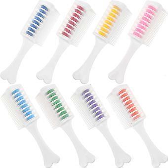Assorted Color Hair Dye Comb for Temporary Hair Coloring 8Pcs Set