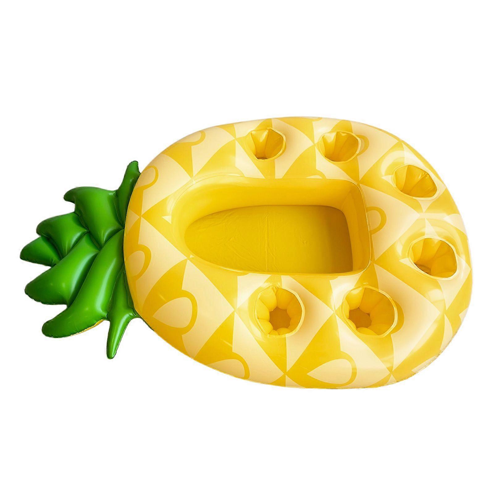 Tropical Themed Inflatable Floating Drink Holder, Multi-Purpose Pool Ice Bar