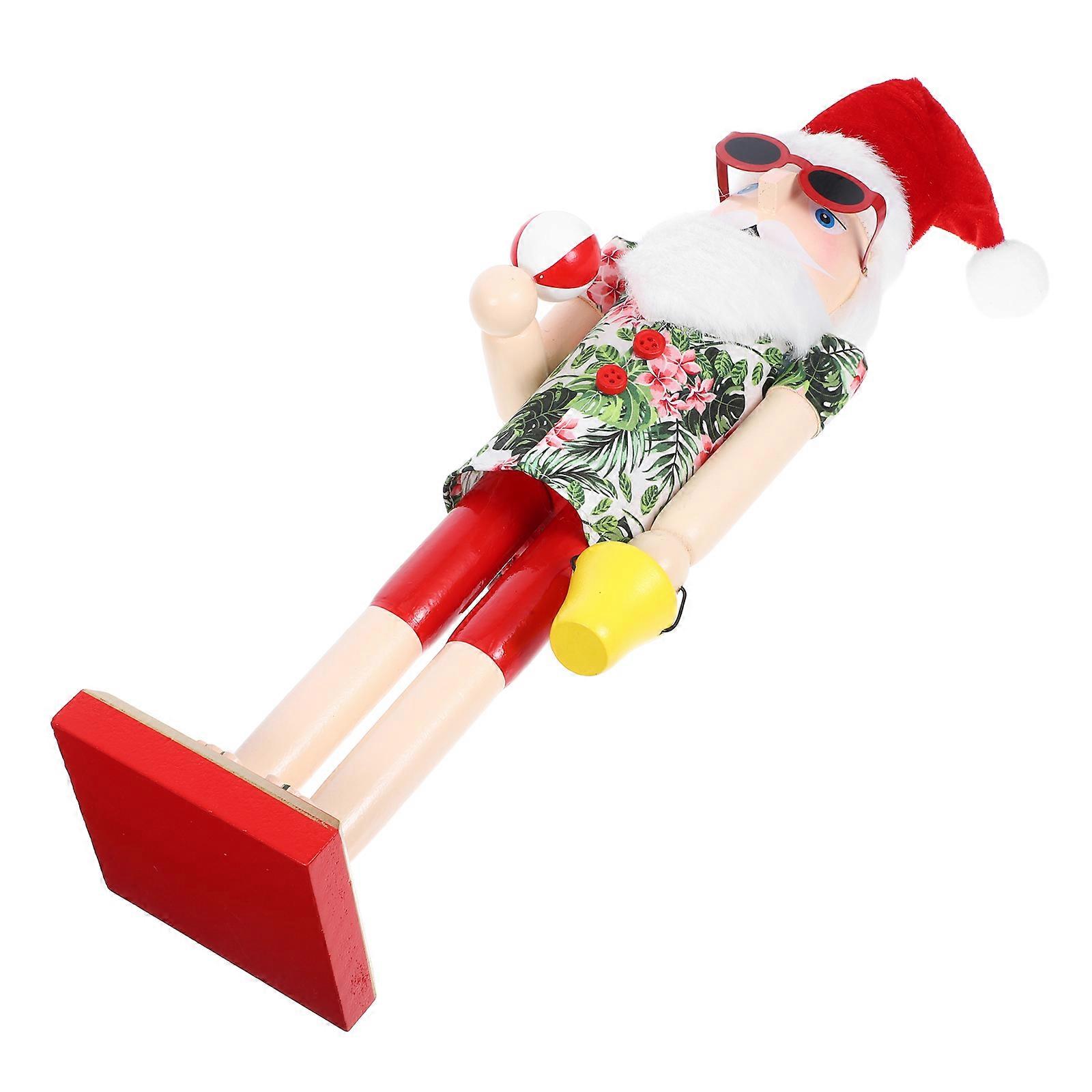 Small Nutcracker Figures Wooden Nutcracker for Decoration Multi Color