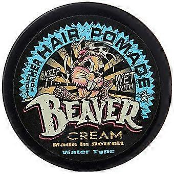Cock Grease Beaver Cream Water Type Hair Styling Pomade Shine Finish Light To Medium Hold 50 g