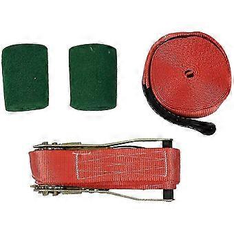 Slackline Kit Outdoor Extreme Slack Line Ratchet Tensioner Fitness Equipment Compatible Improve Balance Skills Core Strength FASTXM