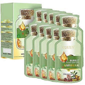 10pcs Natural Plant Hair Dye Bubble New Botanical Based For Grey Hair Color Bubble Dye