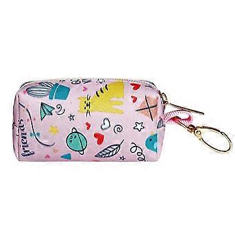 Distributeur de sac à crottes de chien Pochette à fermeture éclair, se fixe facilement à plat à n’importe quelle laisse de chien