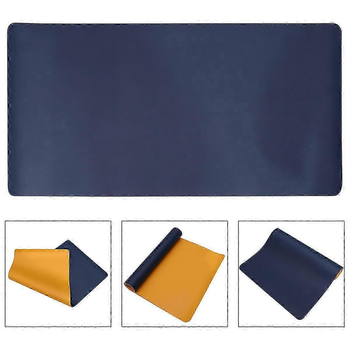 Laptop Mouse Pad Large PU Double-Sided Mouse Mat