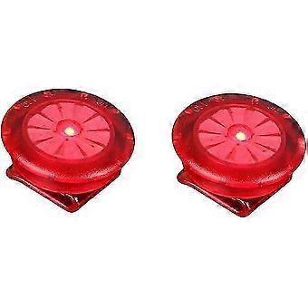 2 unidades de luces LED de seguridad para correr, con clip, brillantes para la noche (rojas) hy 26-27