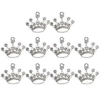 10Pcs Alloy Pet Ornament Dog Crown Ornament Crafts Photo Prop Party Decoration