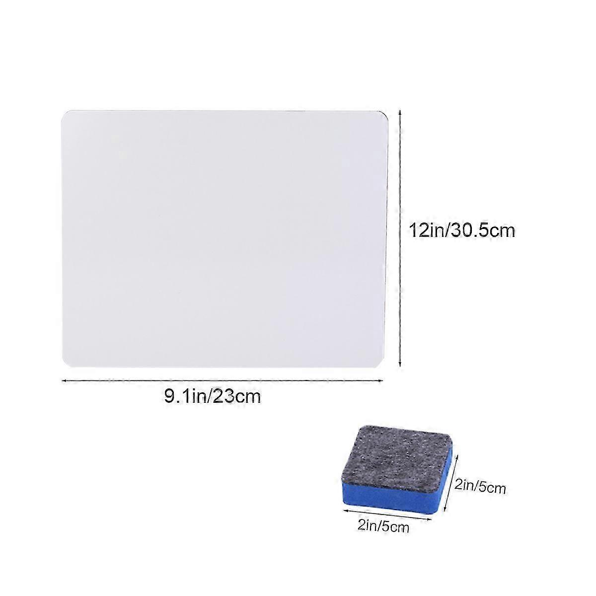 Tableau blanc portable effaçable (lot de 6)