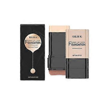 2 in 1 Anti Wrinkle Foudation Stick, Double Head Foundation Make Up Stick, Multi use Foundation Stick Makeup with Brush