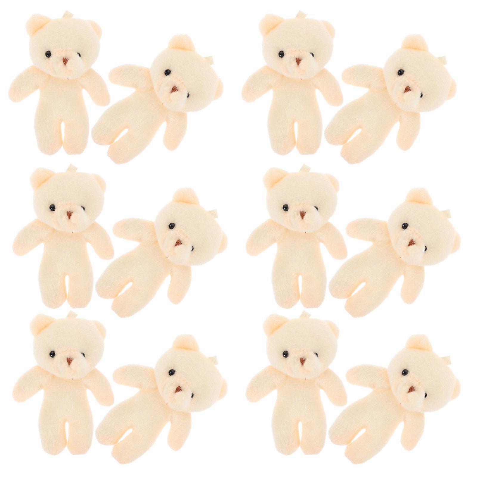 12Pcs Decorative Bear Figurines Adorable Tiny Bears Multi-function Bear Decors