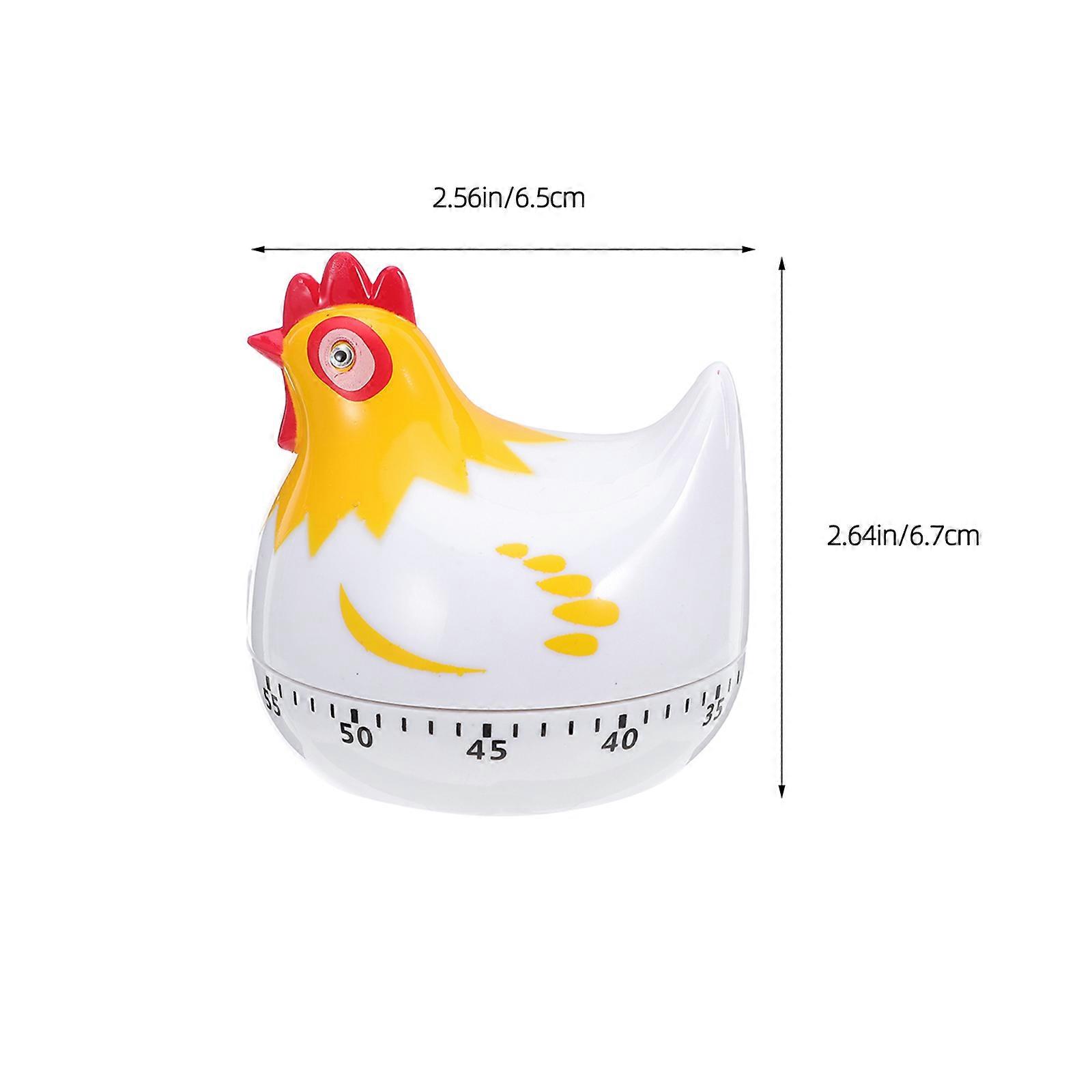 2pcs Hen Design Mechanical Timer Restaurant Cooking Timer Home Baking Timing Tool