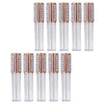 Lip Gloss Tube for Storage 10Pcs Glass Pearl Gloss Bottles