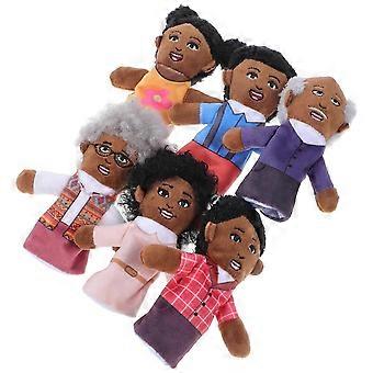 6 pluche vingerpoppetjes voor kinderen, familiehandpoppetjes, educatief speelgoed om verhalen mee te vertellen