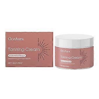 50g Tanning Body Cream, Natural Bronze Self-Tanning Lotion for Hydrated Sun-Kissed Skin Dark Tan Bronzer