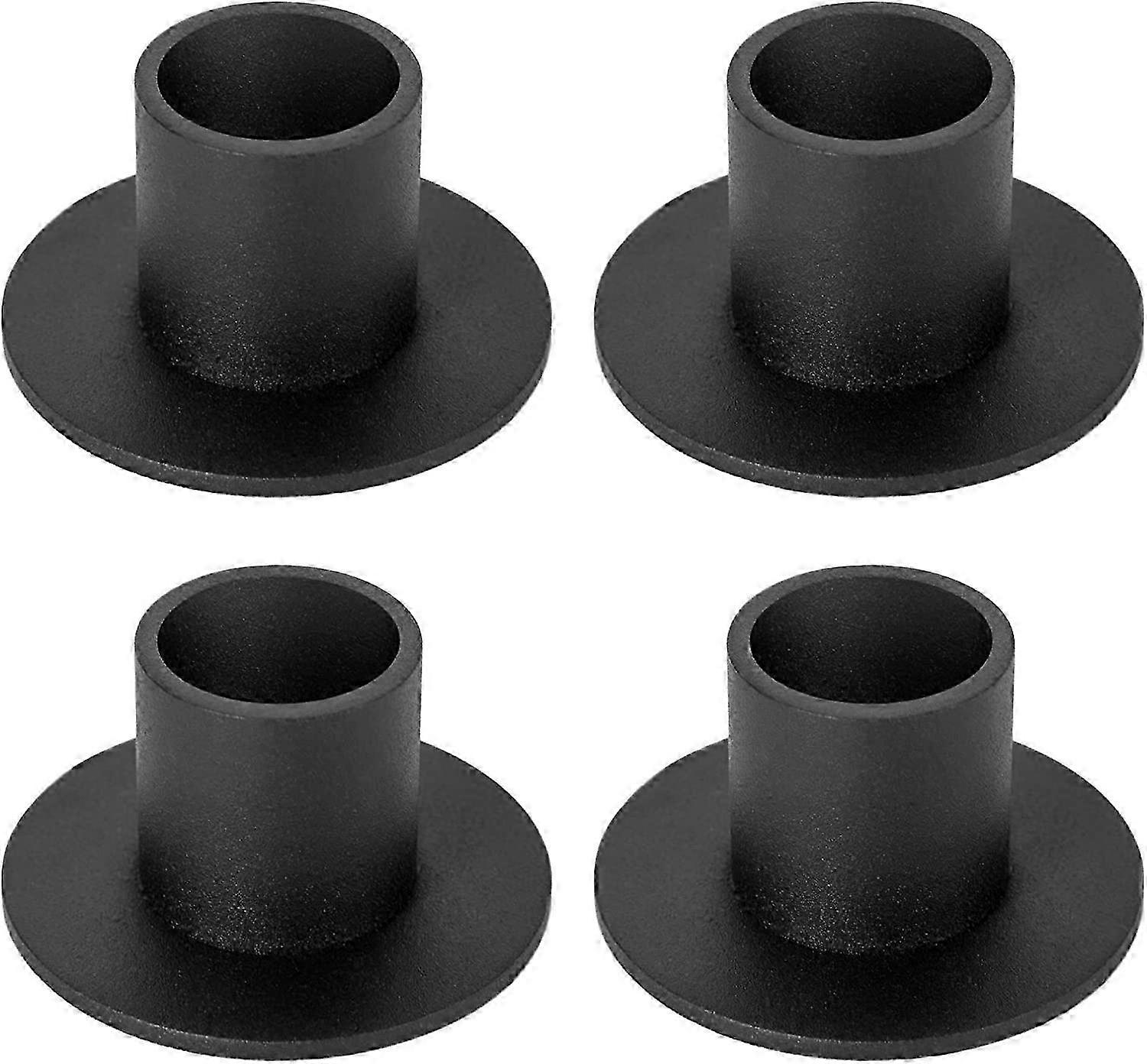 4 Pcs Black Candle Holders