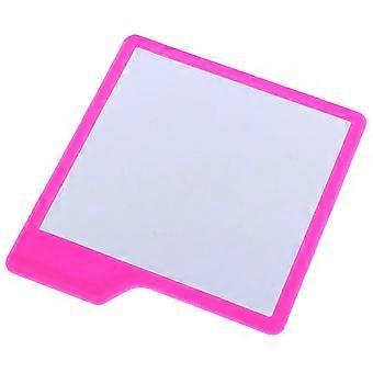 Pink Silicone Mirror Self Grips Mirror Shatterproof Shaving Makeup