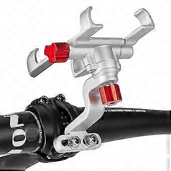 Adjustable 55-95mm Width Bike Stem Phone Mount, Aluminum Alloy 360° Rotation