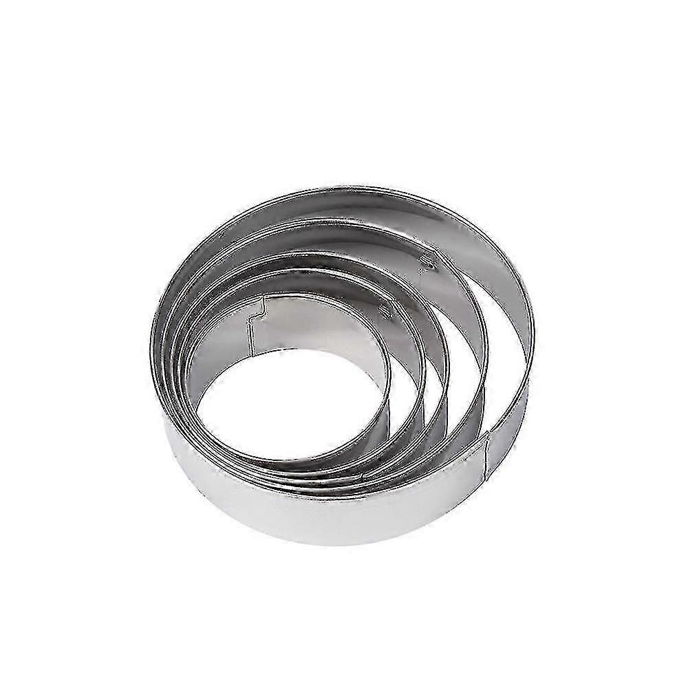 5pcs Diy Baking Round Circle Mold Small Cookie Ring Mold Dumplings Wrappers