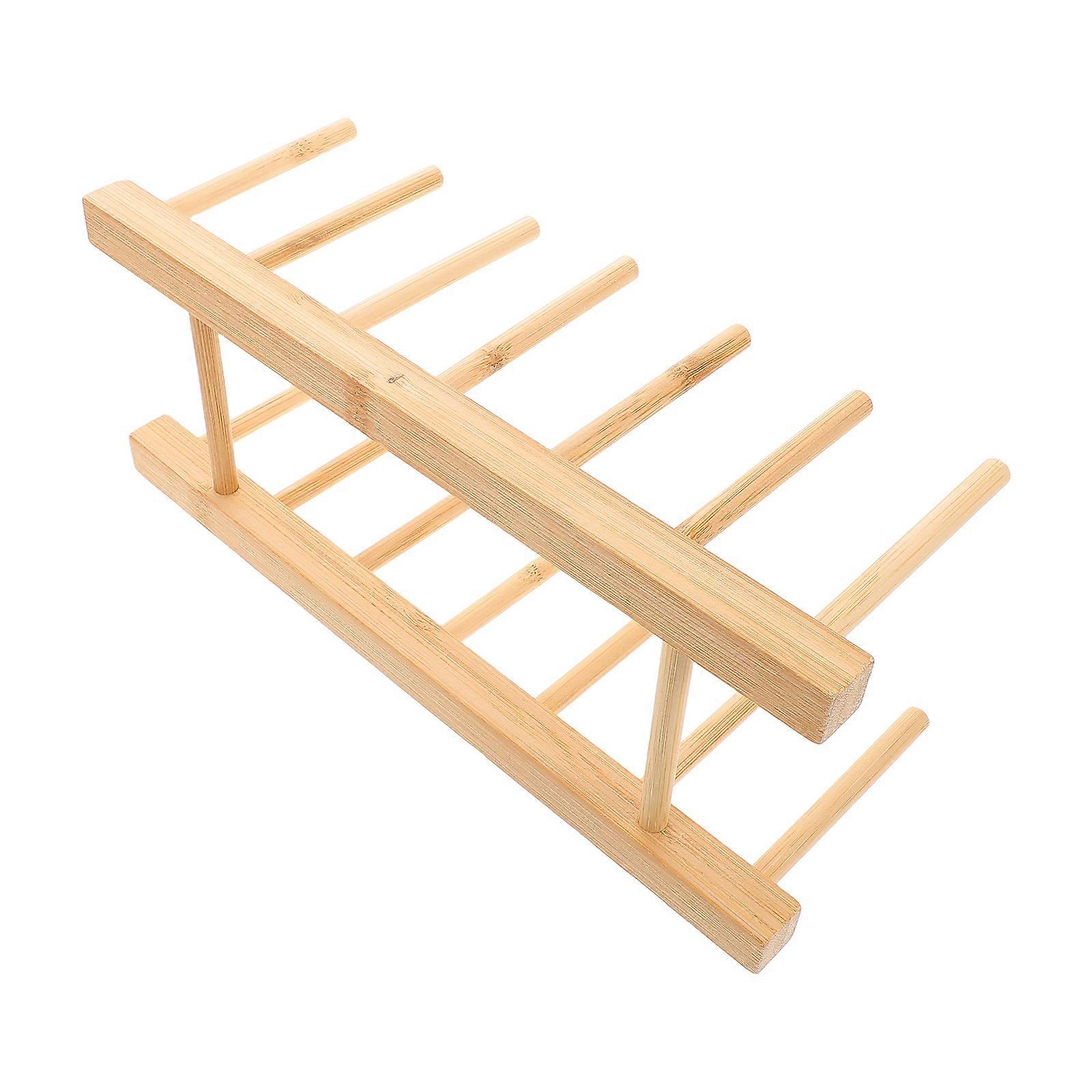Sewing Thread Rack Wooden Yarn Holder for Practical Use 2Pcs Set