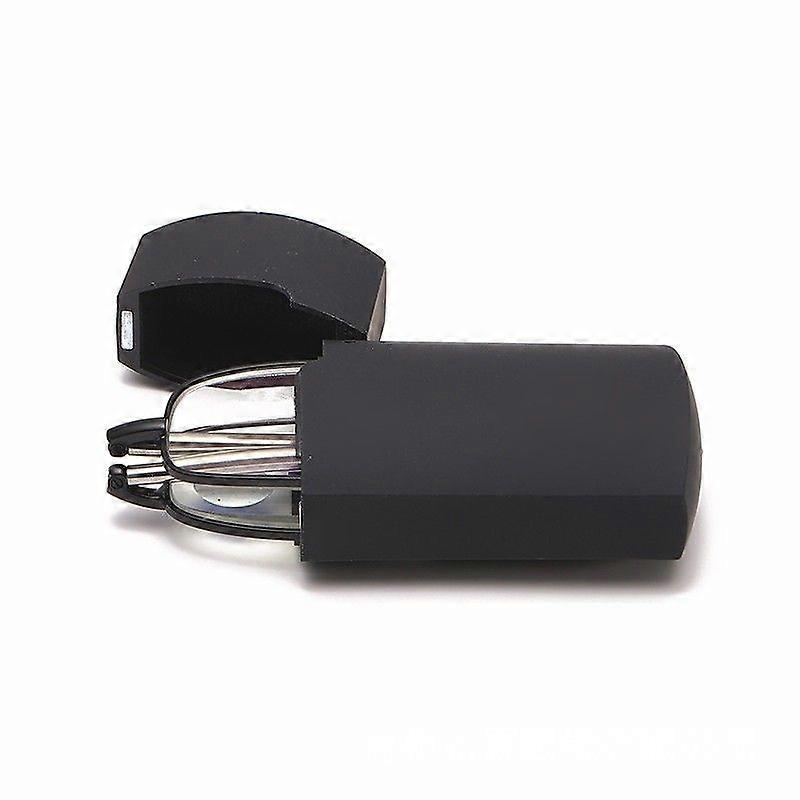 (2.5x)Folding Reading Glasses Compact Small Portable Blue Light Blocking Reader Spring Hinge Black