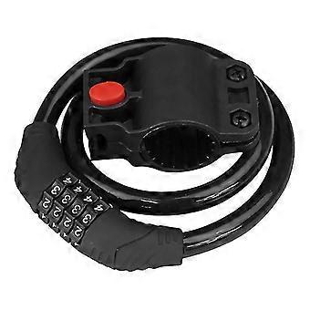 Bicycle Lock Mountain Bike Password Lock Four-digit Combination Steel Cable Code Cycling Lock